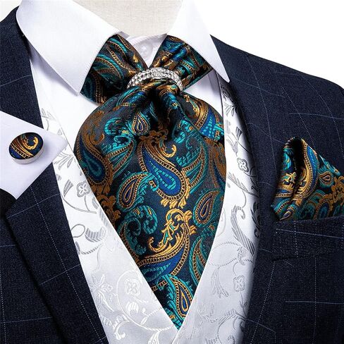 رجال خمر الزفاف الأخضر الذهب الأخضر الكلاسيكي الزفاف الرسمي cravat self -ties gentleman حرير الرقبة in Kuwait