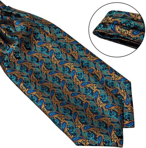 رجال خمر الزفاف الأخضر الذهب الأخضر الكلاسيكي الزفاف الرسمي cravat self -ties gentleman حرير الرقبة in Kuwait