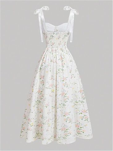 Gorglitter النسائية النسائية طباعة القوس ربطة عنق فستان عالي الصيف عيد الفصح حفلة موسيقية ميدي sundresses فساتين ضيف الزفاف in Kuwait