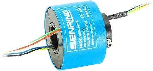 Electric Slip Ring Through Hole Sliprings with Hole Bore 12.7mm OD Size 35mm for 6 12 Circuits 2A Signal Rotary Union(6circuits 2A) in Saudi Arabia