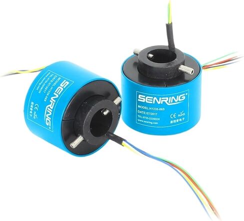 Electric Slip Ring Through Hole Sliprings with Hole Bore 12.7mm OD Size 35mm for 6 12 Circuits 2A Signal Rotary Union(6circuits 2A) in Saudi Arabia