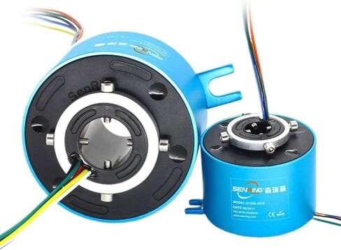 Through Hole Slip Ring 12.7mm Bore Size 8/12/18/24 Wires 2A/5A/10A Precious Metal Contacts OD56mm(12.7X56mm 12CH 5A) in Saudi Arabia