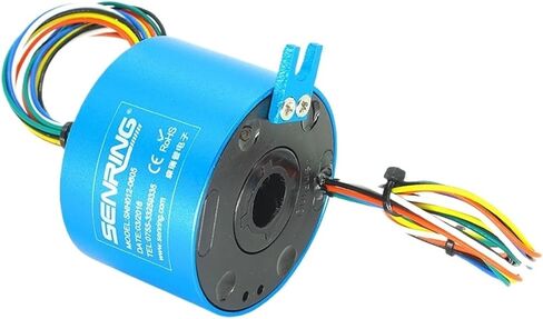 Through Hole Slip Ring 12.7mm Bore Size 8/12/18/24 Wires 2A/5A/10A Precious Metal Contacts OD56mm(12.7X56mm 12CH 5A) in Saudi Arabia