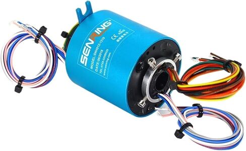Through Hole Slip Ring 12.7mm Bore Size 8/12/18/24 Wires 2A/5A/10A Precious Metal Contacts OD56mm(12.7X56mm 12CH 5A) in Saudi Arabia