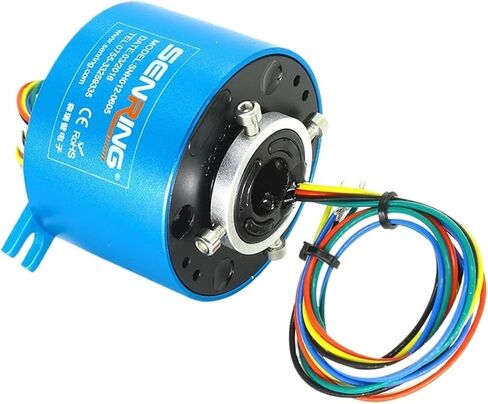Through Hole Slip Ring 12.7mm Bore Size 8/12/18/24 Wires 2A/5A/10A Precious Metal Contacts OD56mm(12.7X56mm 12CH 5A) in Saudi Arabia