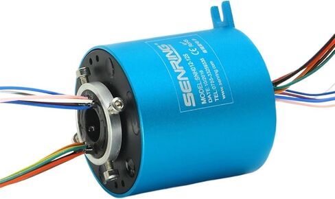Through Hole Slip Ring 12.7mm Bore Size 8/12/18/24 Wires 2A/5A/10A Precious Metal Contacts OD56mm(12.7X56mm 12CH 5A) in Saudi Arabia