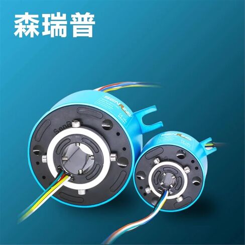 1PCS Through Hole Slip Ring 2/6/12/18/24 Channels 2A/5A/10A Current Slipring Hollow Rotate Connector Hole 8-100mm Conductive Rings(8X35mm 12CH 5A) in Saudi Arabia