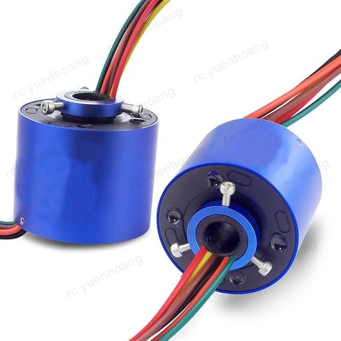 1PCS Through Hole Dia 12.7mm 6CH 15A Conductive Slipring Rotating Lights Ring Collector Joint Packaging Machine Slip Ring in Saudi Arabia