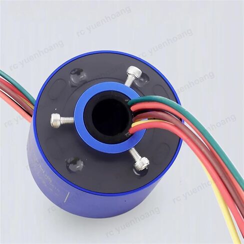 1PCS Through Hole Dia 12.7mm 6CH 15A Conductive Slipring Rotating Lights Ring Collector Joint Packaging Machine Slip Ring in Saudi Arabia