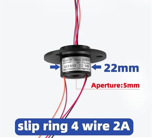 من خلال حلقة الانزلاق الفتحة 5mm4 الدائرة 2A حلقة كهربائية خاتم كهربائي حلقة طاقة حلقة طاقة حلقة موصلة كهربائية in Saudi Arabia