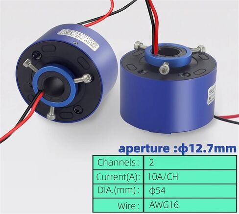 Through hole slip ring 12.7mm2circuit10A electric slip ring electric ring collector ring power slipring conductive ring electric in Saudi Arabia