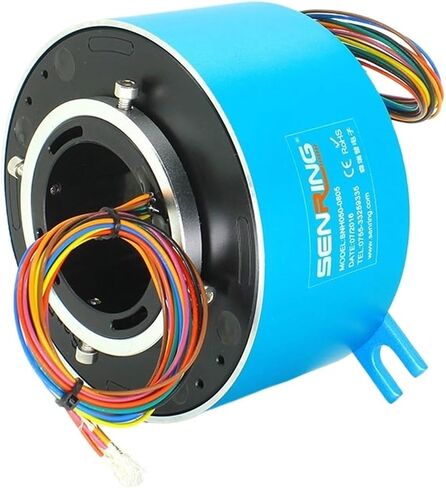 Signal Transfer Slip Ring with OD119mm Hole Size 50mm Electronical Rotary Unions Aluminum Alloy Housing Material in Saudi Arabia