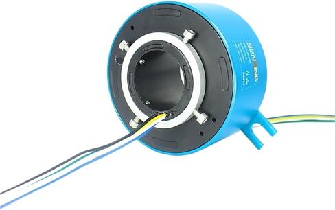 Conductive Through bore slip ring diameter 60mm OD 130mm current 10A for 6 wires 12 wires stock available(ID 60X130mm 12CH 10A) in Saudi Arabia