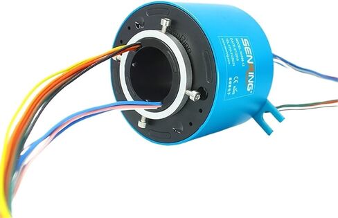 Conductive Through bore slip ring diameter 60mm OD 130mm current 10A for 6 wires 12 wires stock available(ID 60X130mm 12CH 10A) in Saudi Arabia