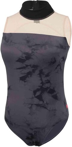 Women's High-neck Dance Leotards, Printed Bodysuit for Ballet,Gymnastics,Swim in Kuwait