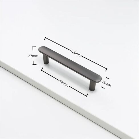 Cupboard Dressers Cabinet Door Handles Closet Drawer Kitchen Furniture Hardware 1Pcs(Gray-C128mm) in Kuwait