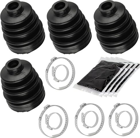 Caltric 2 Rear Axle Inner Outer CV Boot Kit Compatible with Polaris RZR XP 4 1000 2014 2015 2016 2017 in Saudi Arabia