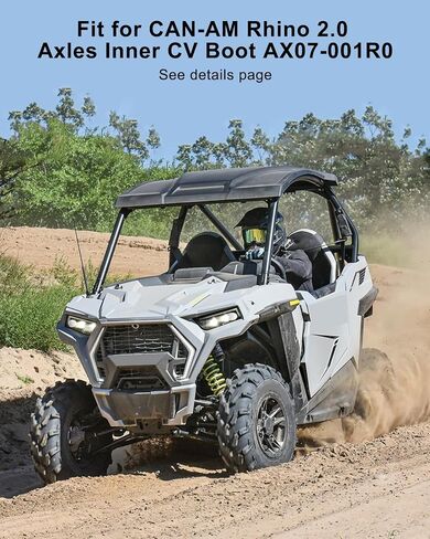CV Universal Comborts Boots تتناسب مع Can-Am Rhino 2.0 محاور INNER INNER AX07-004R0 لاستبدال BK00-001 in Kuwait