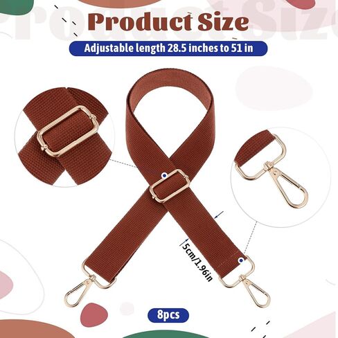 8pcs محفظة محفظة عادية burgundy واسعة محفظة محفظة الكتف بديل لحزام حقيبة اليد عبر الجسم للنساء حزام كيس قابل للتعديل لأكياس crossbody ، الغيتار ، البيج الرمادي اللون الأزرق الأزرق الأزرق in Kuwait