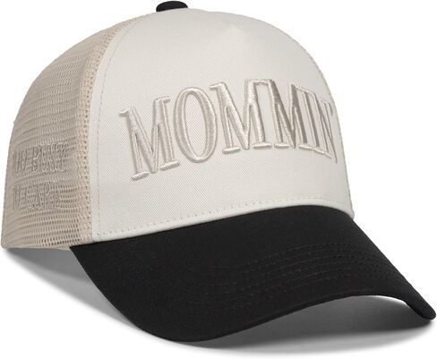 Mommin Trucker Hat for Women，Vintage Embroidered Baseball Cap，Mom Essentials Funny Gifts for Mothers Day in Kuwait
