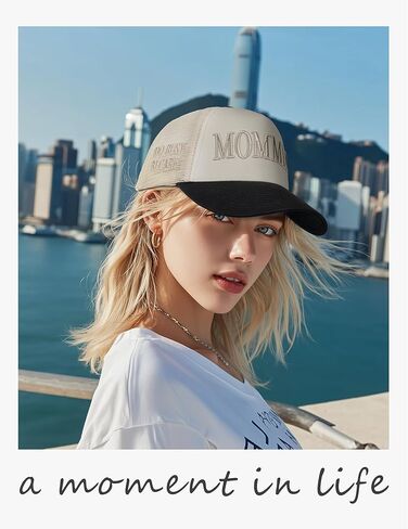 Mommin Trucker Hat for Women，Vintage Embroidered Baseball Cap，Mom Essentials Funny Gifts for Mothers Day in Kuwait