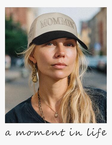 Mommin Trucker Hat for Women，Vintage Embroidered Baseball Cap，Mom Essentials Funny Gifts for Mothers Day in Kuwait