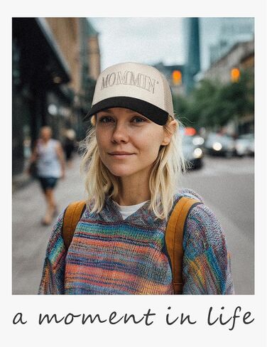 Mommin Trucker Hat for Women，Vintage Embroidered Baseball Cap，Mom Essentials Funny Gifts for Mothers Day in Kuwait