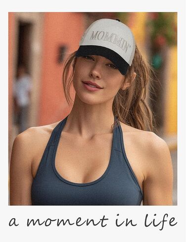 Mommin Trucker Hat for Women，Vintage Embroidered Baseball Cap，Mom Essentials Funny Gifts for Mothers Day in Kuwait