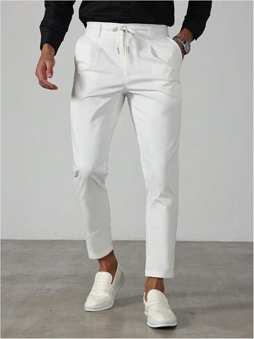 SHENHE Men's Golf Pants Lightweight Slim Fit Dress Pants Tapered Business Casual Work Trousers in Saudi Arabia