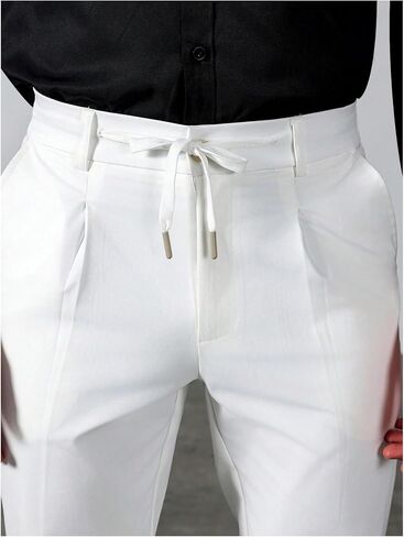 SHENHE Men's Golf Pants Lightweight Slim Fit Dress Pants Tapered Business Casual Work Trousers in Saudi Arabia