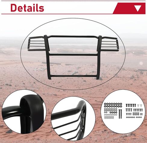 HECASA Brush Guard Compatible with 2005-2014 Toyota Tacoma Bull Bar Front Bumper Grill Grille Guard Protector Brush Push Bar Black Steel Exterior Accessories Power Coated in Saudi Arabia