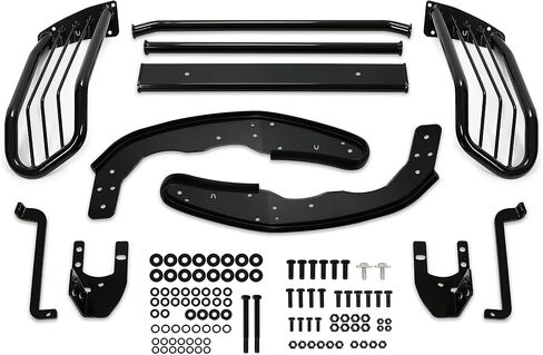 HECASA Brush Guard Compatible with 2005-2014 Toyota Tacoma Bull Bar Front Bumper Grill Grille Guard Protector Brush Push Bar Black Steel Exterior Accessories Power Coated in Saudi Arabia