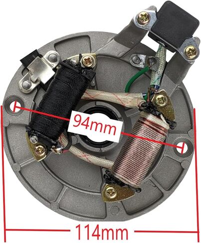 Redcap 2-Coil 5-Wire Stator Magneto مع صفيحة لـ 50cc 70cc 90cc 110cc 125cc Quad Dirt Dirt Bike 4-Wheeler Scooter بديل لـ Taotao Kazuma SSR Baja Coolster in Kuwait