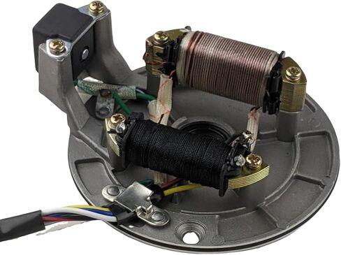 Redcap 2-Coil 5-Wire Stator Magneto مع صفيحة لـ 50cc 70cc 90cc 110cc 125cc Quad Dirt Dirt Bike 4-Wheeler Scooter بديل لـ Taotao Kazuma SSR Baja Coolster in Kuwait