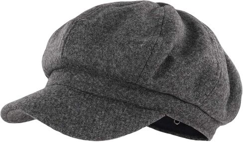 Gisdanchz Women's Wool Blend Newsboy Hat with Drawstring, Ventage Casual Style Cabbie Cap for Cold Days in Kuwait