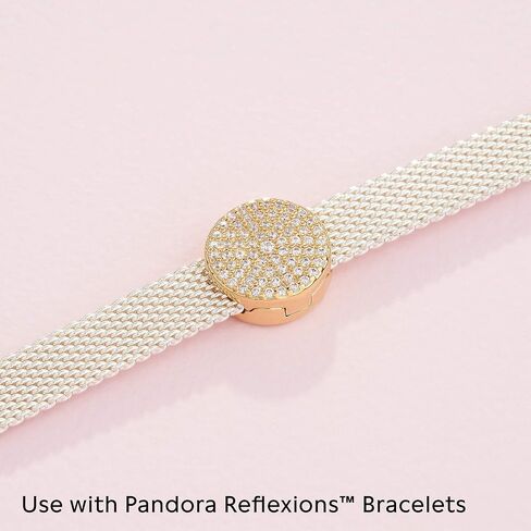 Pandora Reflexions Round Pavé Clip Charm Bracelet Charm Timeless Bracelets - Stunning Women's Jewelry - Gift for Women in Saudi Arabia