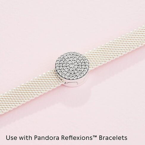 Pandora Reflexions Round Pavé Clip Charm Bracelet Charm Timeless Bracelets - Stunning Women's Jewelry - Gift for Women in Saudi Arabia
