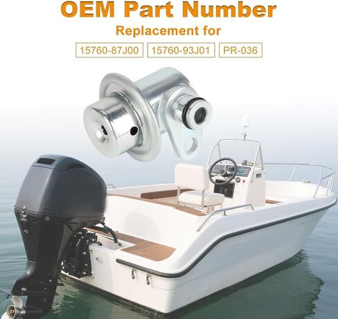 Fuel Pressure Regulator Compatible with Suzuki Outboard DF 40 50 60 70 90 115 100 115 140 Replacement for 15760-87J00, 15760-93J01, PR-036 in Saudi Arabia