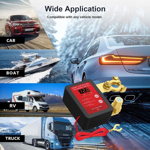 Remote Battery Disconnect Switch-Kill Switch for Car with Voltage Display,12V/24V,240A,Anti Theft,Cut Off Battery Switch for Automotive Car Boat in Kuwait