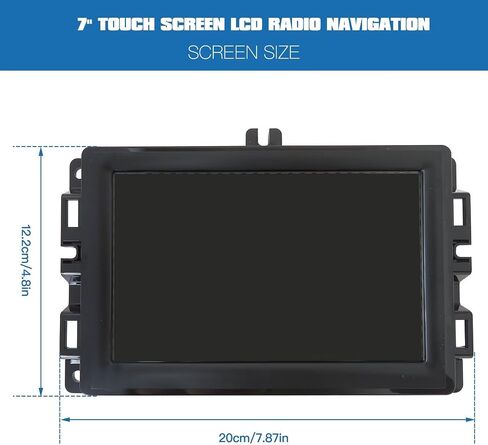 7" Touch Display Replacement with Mounting Bracket for Uconnect Screen Upgrade for Jeep Compass, Replace TDO-WXGA0700K00033-V2,TDO-WXGA0700K00057-V1, LMB-K00057BL in Saudi Arabia