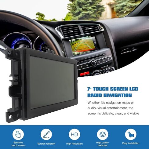7" Touch Display Replacement with Mounting Bracket for Uconnect Screen Upgrade for Jeep Compass, Replace TDO-WXGA0700K00033-V2,TDO-WXGA0700K00057-V1, LMB-K00057BL in Saudi Arabia
