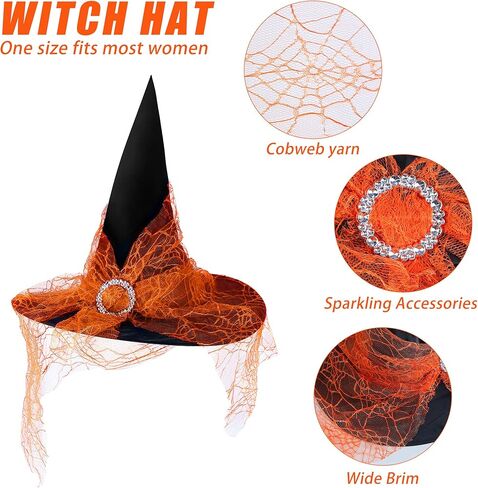 زي هالوين ساحرة للنساء الفتيات الكبار الفتيات القوطية cosplay-Outfit مجموعة مع Tutu Hat Broomstick Scriped Socks Gloves Prendant in Kuwait