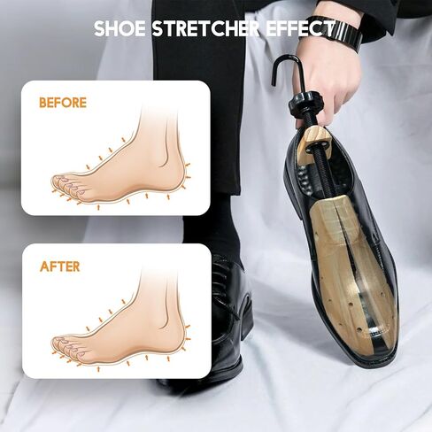 Wooden Shoe Stretcher Women Men, Professional 4-Way Wooden Shoe Tree Stretch Length Width for Wide Feet in Kuwait