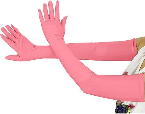 Ensnovo Children Girls' Boys Over Elbow Long Spandex Opera Gloves 5-18Y in Saudi Arabia
