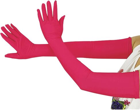 Ensnovo Children Girls' Boys Over Elbow Long Spandex Opera Gloves 5-18Y in Saudi Arabia