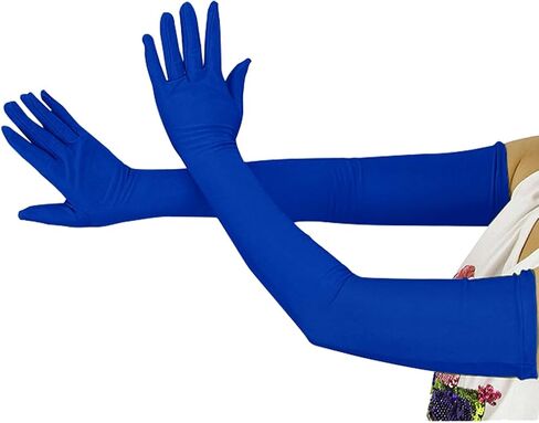 Ensnovo Children Girls' Boys Over Elbow Long Spandex Opera Gloves 5-18Y in Saudi Arabia