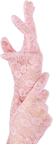 Lace Gloves Women Long Black Lace Gloves for Women Elegant OperaTea Party in Kuwait