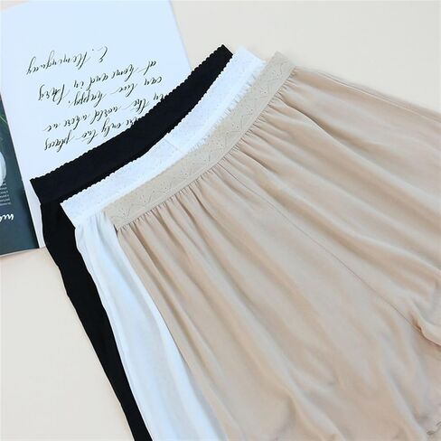 Women's Boxer Briefs Shorts 100% Mulberry Silk Underwear High Waist Boyshorts Panties Soft Loose Daily Sleep Underpants in Saudi Arabia