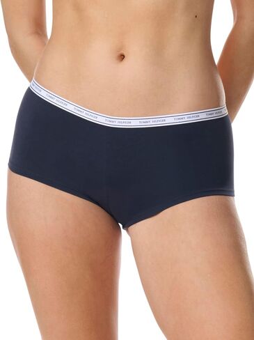 Tommy Hilfiger Women's Classic Cotton Boyshort Underwear with Logo Waistband 5-Pack in Saudi Arabia