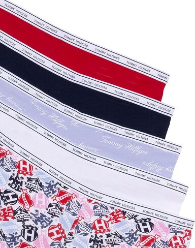 Tommy Hilfiger للسيدات الكلاسيكية للملابس الداخلية لويشورت مع شعار الخصر 5 حزم in Kuwait